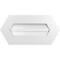 Ekena Millwork Half Round Surface Mount PVC Gable Vent: Functional, w/ 3-1/2"W x 1"P Standard Frame, 24"W x 12"H GVPHR24X1201SF - alternate 1